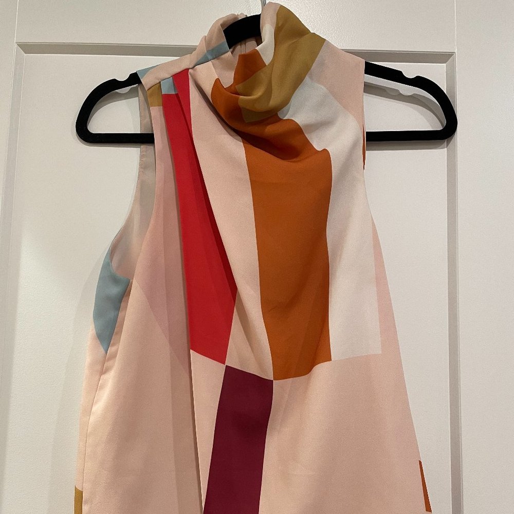 C/MEO Collective Mock Neck Drape Tank